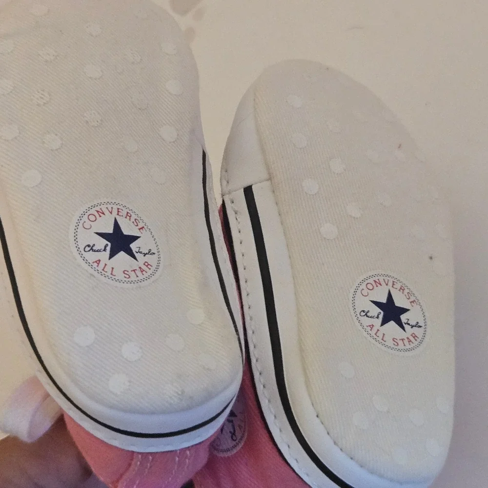 Converse Chuck Taylor All Star Pink Crib Shoes Infant Size 2 88871 High Top